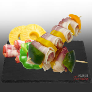 BROCHETTES POULET/BACON/ANANAS